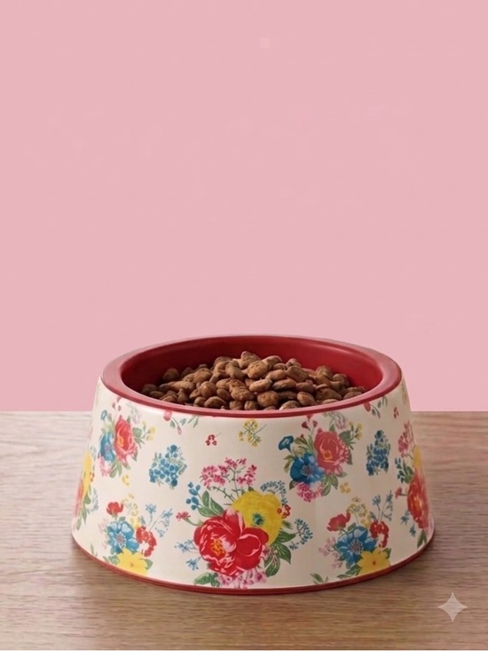 The Pioneer Woman Other - 🌸 New Pioneer Woman Melamine Fancy Flourish 14 oz Pet Bowl, Qty 1